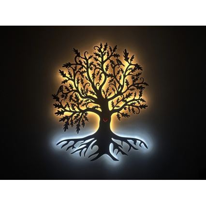 Li-Go 5729/DUB2 - LED zidna dekoracija sa senzorom pokreta LED/10W/5V 90x110 cm hrast