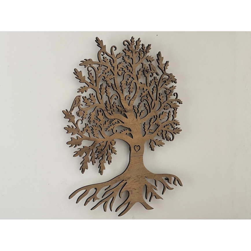 Li-Go 5729/DUB2 - LED zidna dekoracija sa senzorom pokreta LED/10W/5V 90x110 cm hrast