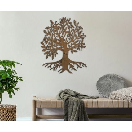 Li-Go 5732/DUB/S2 - LED zidna dekoracija s mogućnošću prigušivanja LED/10W/5V 20000 mAh 68x80 cm hrast