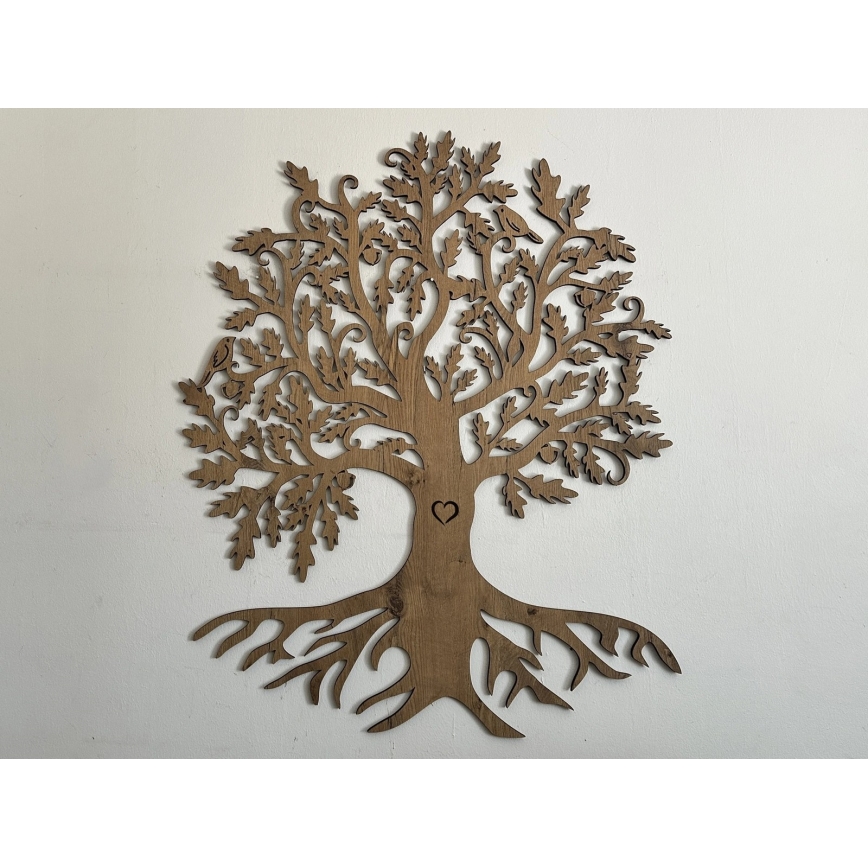 Li-Go 5732/DUB/S2 - LED zidna dekoracija s mogućnošću prigušivanja LED/10W/5V 20000 mAh 68x80 cm hrast