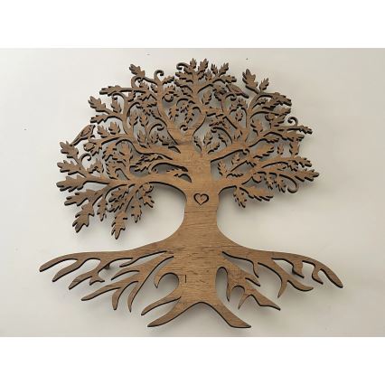 Li-Go 5732/DUB/S2 - LED zidna dekoracija s mogućnošću prigušivanja LED/10W/5V 20000 mAh 68x80 cm hrast