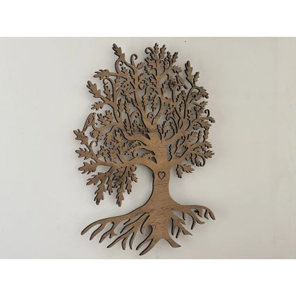 Li-Go 5732/DUB/S2 - LED zidna dekoracija s mogućnošću prigušivanja LED/10W/5V 20000 mAh 68x80 cm hrast