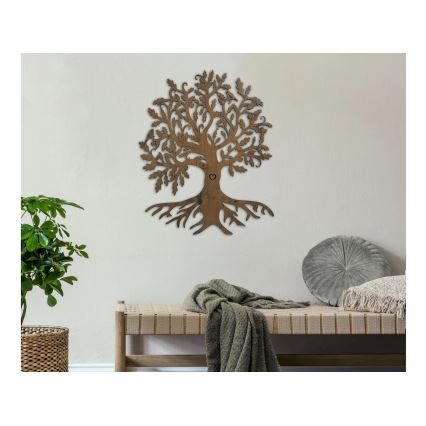 Li-Go 5739/DUB2 - LED zidna dekoracija s mogućnošću prigušivanja LED/10W/230V 68x80 cm hrast