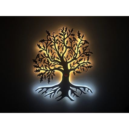 Li-Go 5742/DUB2 - LED zidna dekoracija s mogućnošću prigušivanja LED/10W/230V 90x110 cm hrast