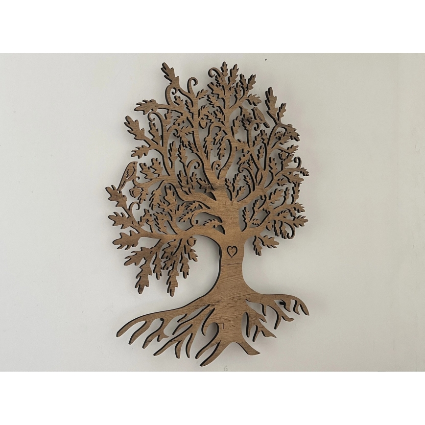 Li-Go 5742/DUB2 - LED zidna dekoracija s mogućnošću prigušivanja LED/10W/230V 90x110 cm hrast