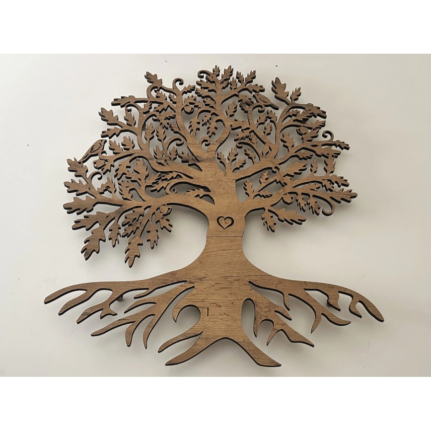 Li-Go 5742/DUB2 - LED zidna dekoracija s mogućnošću prigušivanja LED/10W/230V 90x110 cm hrast