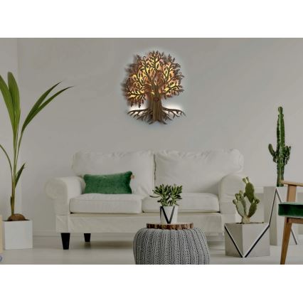 Li-Go 5747/DUB2 - LED dekorativna zidna lampa s mogućnošću prigušivanja LED/10W/230V 45x55 cm hrast