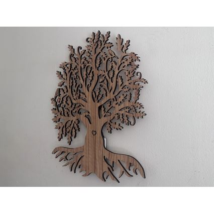 Li-Go 5747/DUB2 - LED dekorativna zidna lampa s mogućnošću prigušivanja LED/10W/230V 45x55 cm hrast