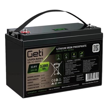 LiFePO4 akumulator 12,8 V/100 Ah s zaslonom