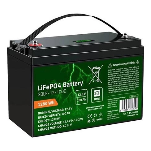 LiFePO4 baterija sa zaslonom 12,8V/100Ah