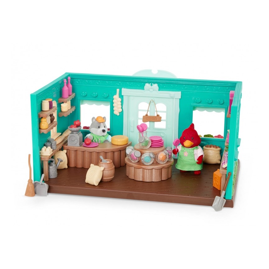 Li'l Woodzeez - Igračka set trgovina mješovitom robom