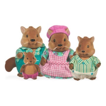 Li'l Woodzeez - Set figurica BUSTLEBERRY vjeveričja obitelj