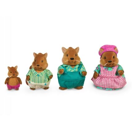 Li'l Woodzeez - Set figurica BUSTLEBERRY vjeveričja obitelj