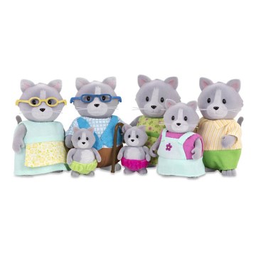 Li'l Woodzeez - Set figurica DAINTYPAW obitelj mačaka
