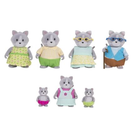 Li'l Woodzeez - Set figurica DAINTYPAW obitelj mačaka