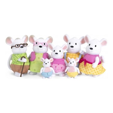 Li'l Woodzeez - Set figurica NIBBLEKIN mišja obitelj