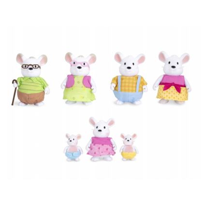 Li'l Woodzeez - Set figurica NIBBLEKIN mišja obitelj