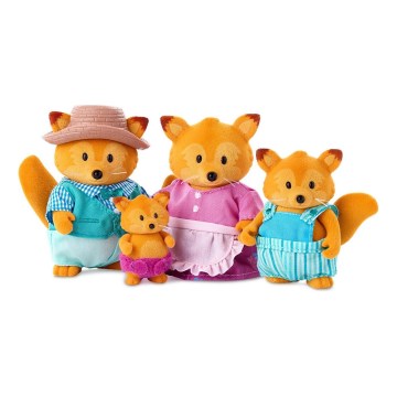 Li'l Woodzeez - Set figurica TIPPYTAIL obitelj lisica