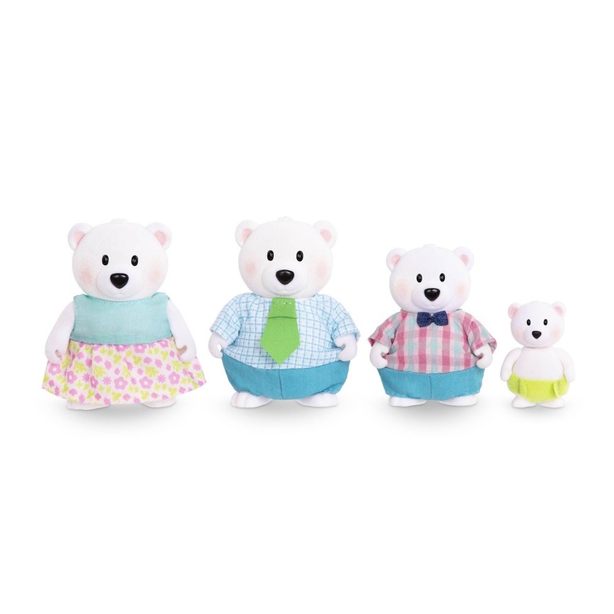 Li'l Woodzeez - Set figurica VAN NORTH obitelj polarnih medvjeda