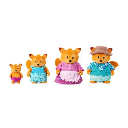 Li'l Woodzeez - Set likova obitelj lisica TIPPYTAIL
