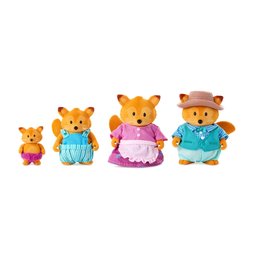 Li'l Woodzeez - Set likova obitelj lisica TIPPYTAIL