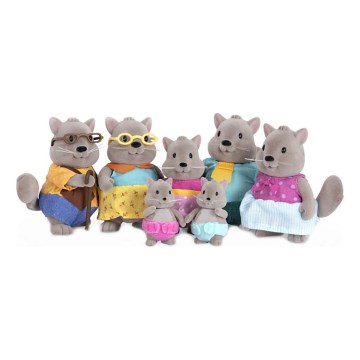 Li'l Woodzeez - Set za igru BUSTLEBERRY vjeveričja obitelj