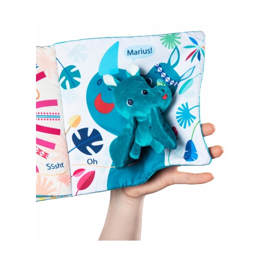Lilliputiens - Dječja tekstilna knjiga nosorog Marius