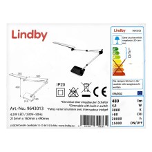 Lindby - LED Prigušiva stolna lampa na dodir FELIPE LED/4,5W/230V
