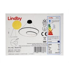 Lindby - LED Prigušivi luster na sajli LUCY LED/28W/230V