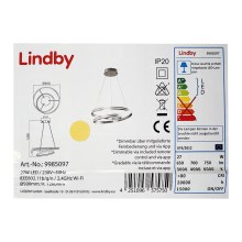 Lindby - LED Prigušivi luster na sajli SMART VERIO LED/27W/230V 3000/4000/6000K + DU