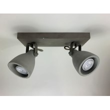 Lindby - LED Reflektorska svjetiljka KADIGA 2xGU10/5W/230V beton