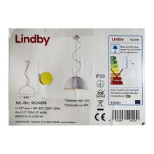 Lindby - LED RGB Prigušivi luster na sajli CAROLLE LED/10W/230V + DU