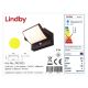 Lindby - LED Solarna zidna svjetiljka sa senzorom SHERIN LED/3,7W/3,7V IP54