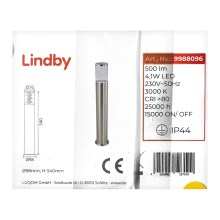 Lindby - LED Vanjska lampa BELEN LED/4,1W/230V IP44