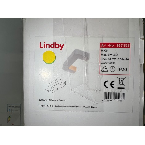 Lindby - LED Zidna svjetiljka JULIKA 1xG9/5W/230V