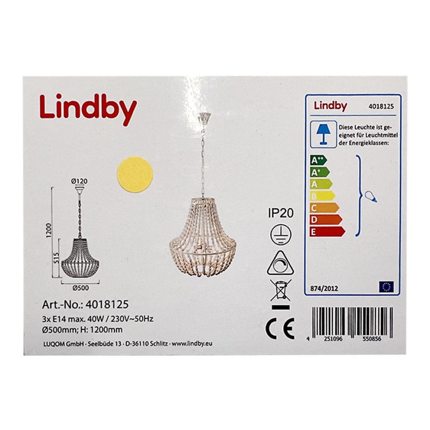Lindby - Luster na lancu JULIETTE 3xE14/40W/230V