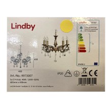 Lindby - Luster na lancu KORA 5xE14/40W/230V