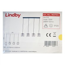 Lindby - Luster na sajli JOSIPA 4xG9/33W/230V