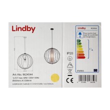 Lindby - Luster na sajli KORIKO 1xE27/60W/230V