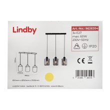 Lindby - Luster na sajli KOURTNEY 3xE27/60W/230V