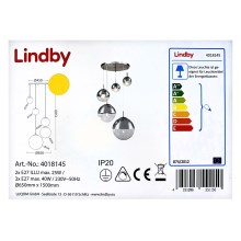 Lindby - Luster na sajli RAVENA 3xE27/40W/230V + 2xE27/25W/230V