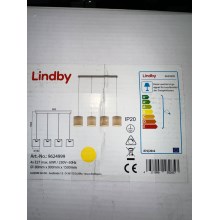 Lindby - Luster na sajli ZALIA 4xE27/60W/230V