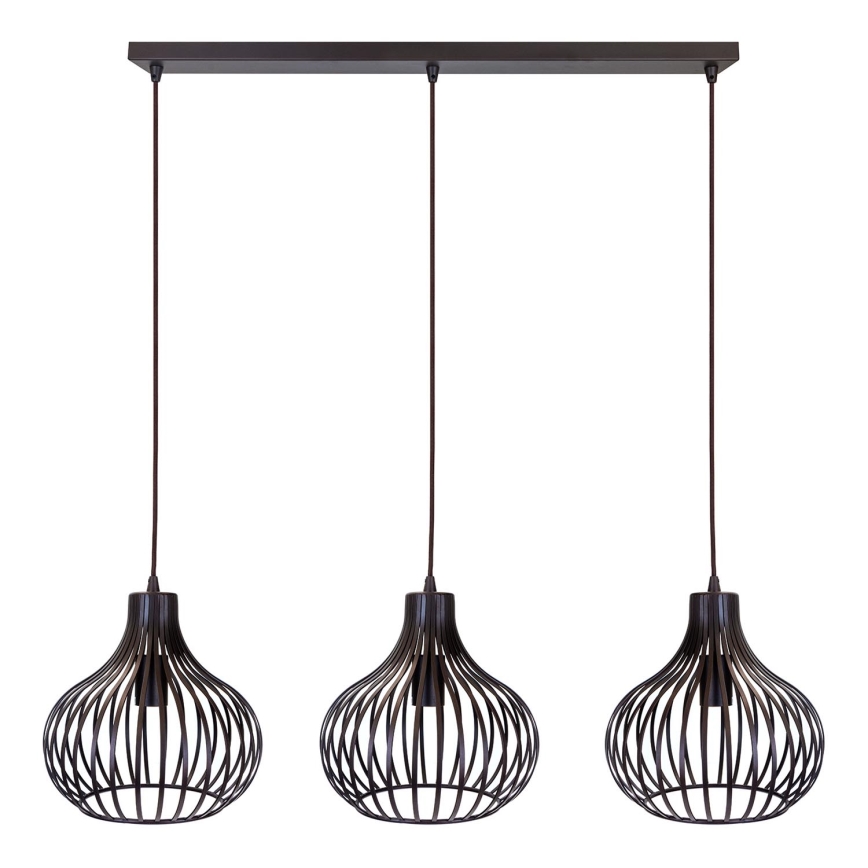 Lindby - Luster na užetu FRANCES 3xE27/60W/230V