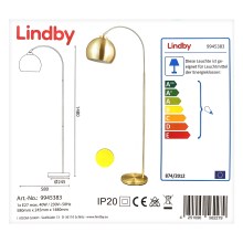 Lindby - Podna lampa MOISIA 1xE27/40W/230V