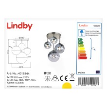 Lindby - Stropna svjetiljka RAVENA 2xE27/40W/230V + 2xE27/25W/230V