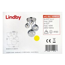Lindby - Viseći luster RAVENA 2xE27/40W/230V + 2xE27/25W