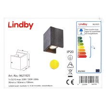Lindby - Zidna svjetiljka GERDA 1xGU10/50W/230V