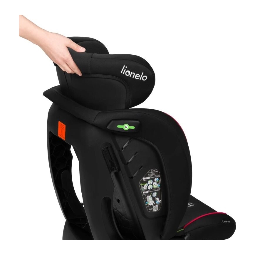 Lionelo - Autosjedalica AART i-Size 40-150 cm crna/crvena