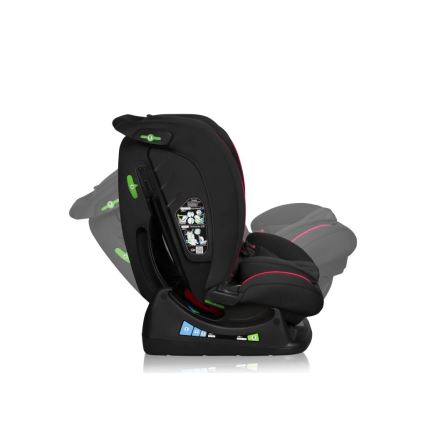 Lionelo - Autosjedalica AART i-Size 40-150 cm crna/crvena