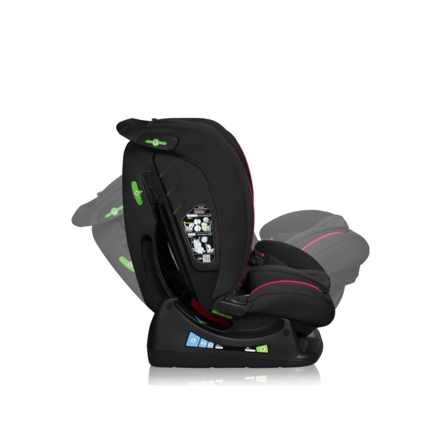 Lionelo - Autosjedalica AART i-Size 40-150 cm crna/crvena